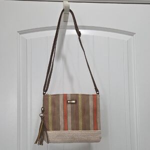 Sun And Sand Portola Stripe Crossbody, NWOT